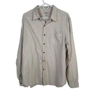 J.Crew Brushed Twill Shirt, Canvas, Size XL
